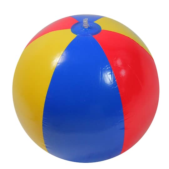 Inflatable Classic Beach Ball - 24" - Red Yellow and Blue
